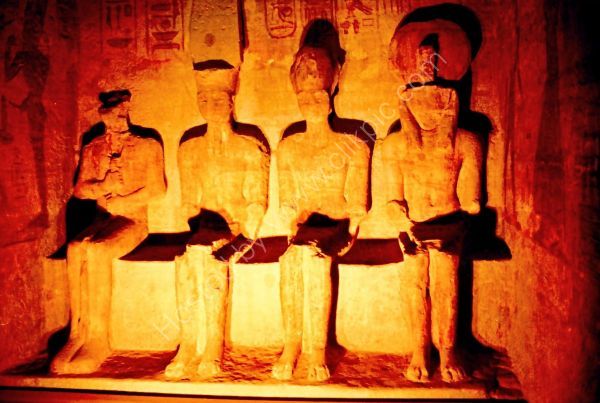 Inside at back of Abu Simbel